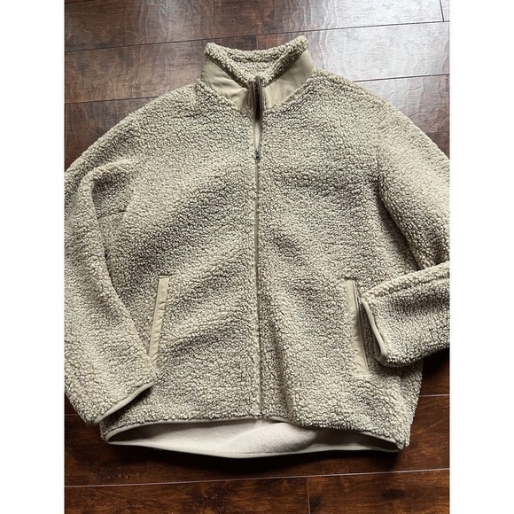 Uniqlo Mens Full Zip Sherpa Long Sleeve Quality Jacket Mens Size XXL - Picture 1 of 6